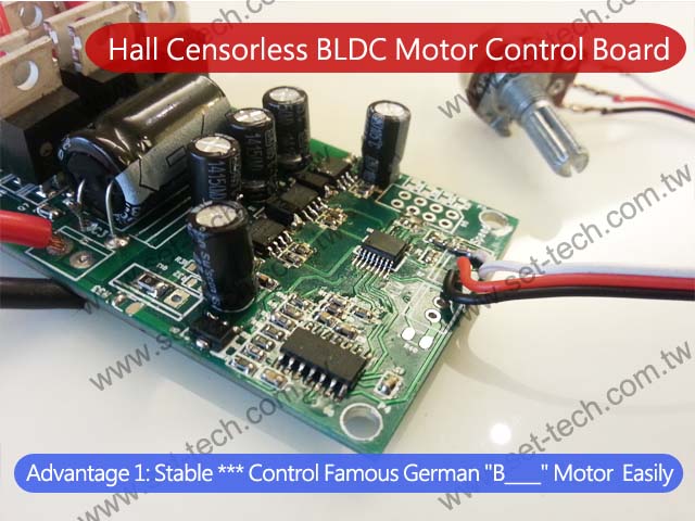 BLDC Motor Control Board:Stable --- Famous Germany BLDC Motor Brand B____ adapted some of our Control Boards.