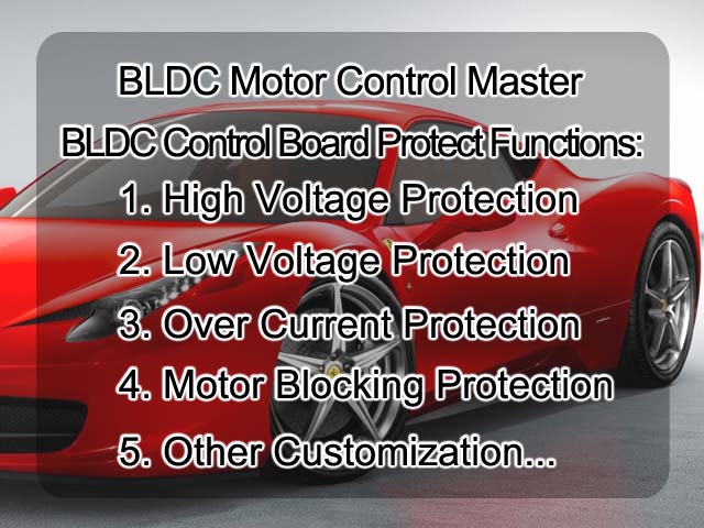 BLDC Motor Control Board Standard Functions